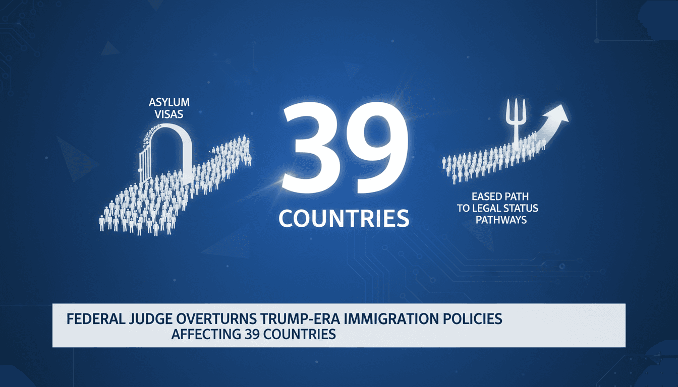 Federal Judge Overturns Trump-Era Immigration Policies Affecting 39 Countries