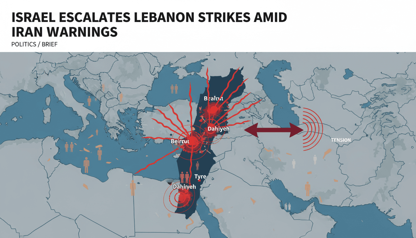 Israel escalates military operations in Lebanon with airstrikes amid Iranian warnings