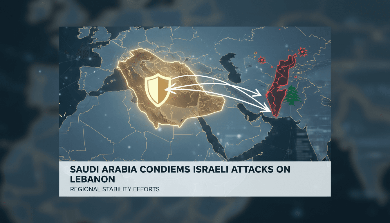 Saudi Arabia's Foreign Ministry condemns Israeli military actions against Lebanon.