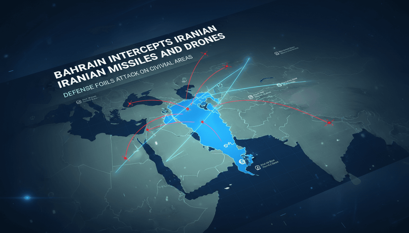 Bahrain intercepts Iranian missiles and drones targeting civilian areas