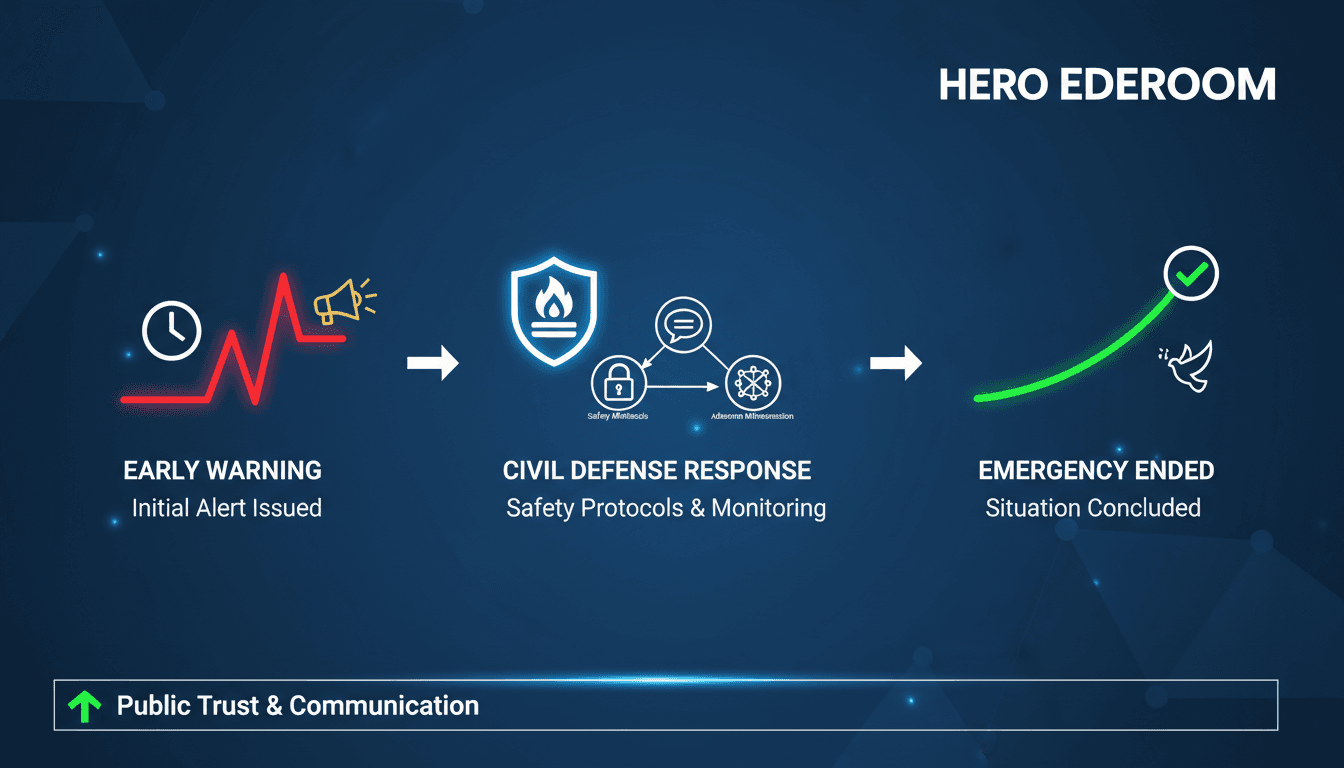 Saudi Civil Defense officials during an emergency response in Al-Kharj.