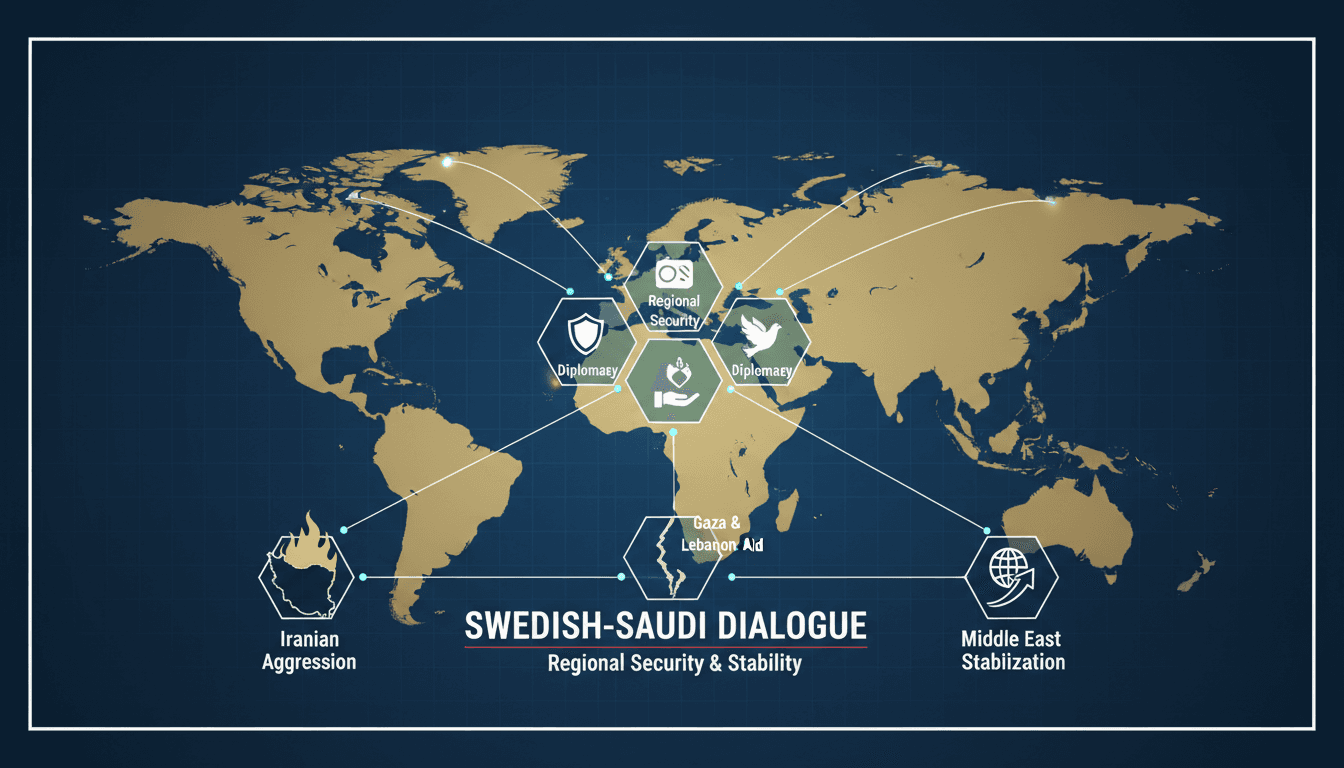 Swedish Foreign Minister Visits Saudi Arabia to Discuss Regional Security