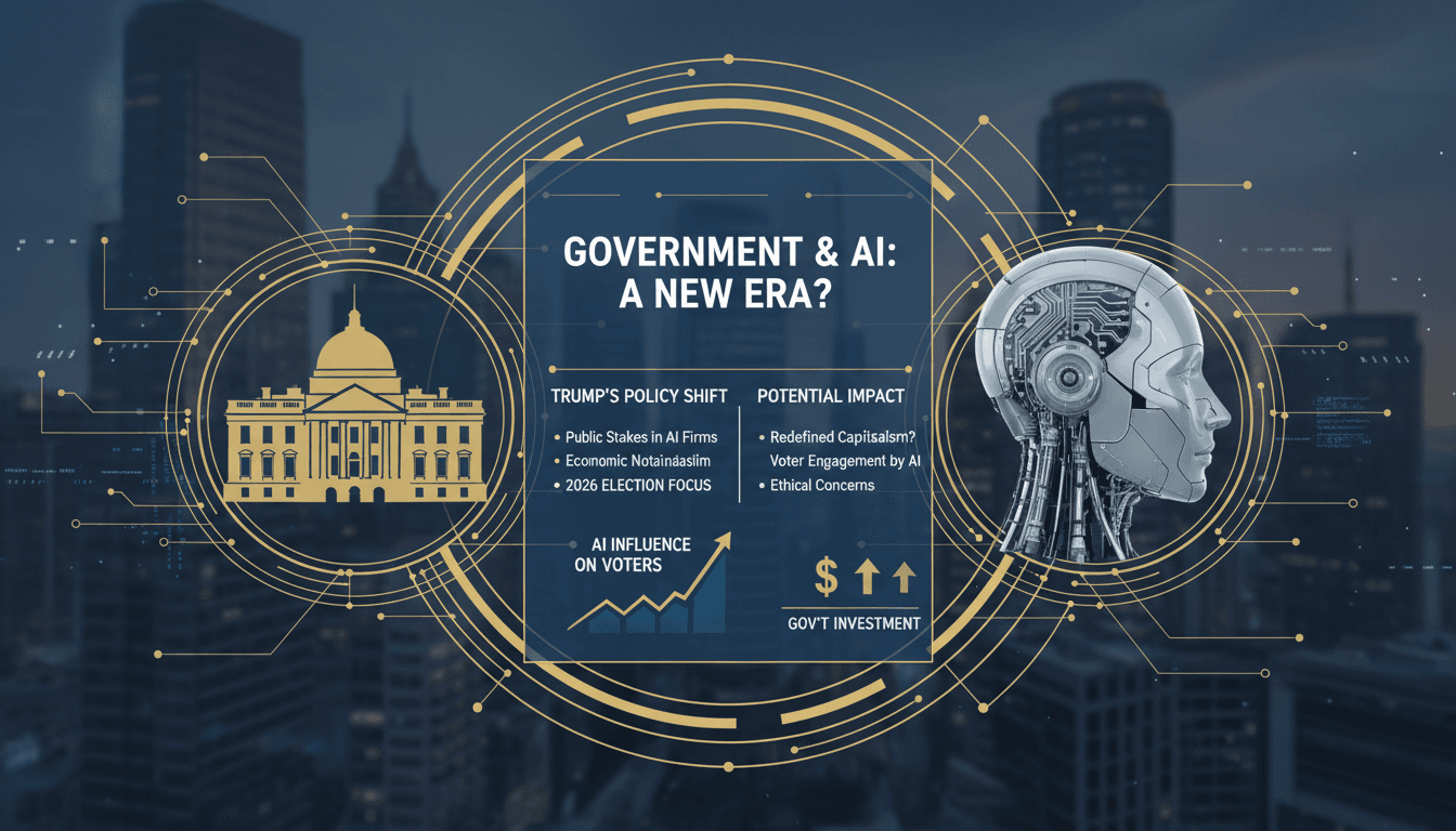 Trump discussing artificial intelligence and economic policy shifts.