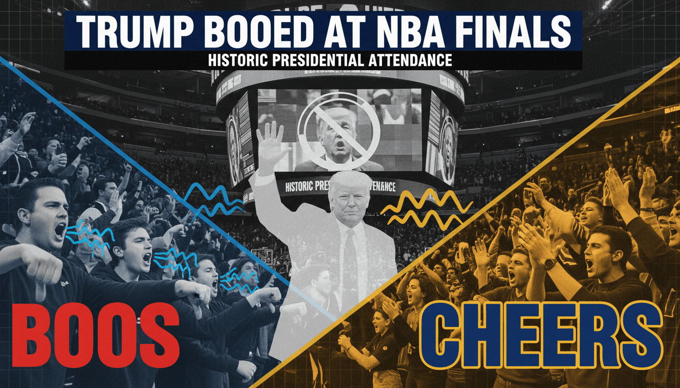 President Trump at the NBA Finals, met with crowd boos