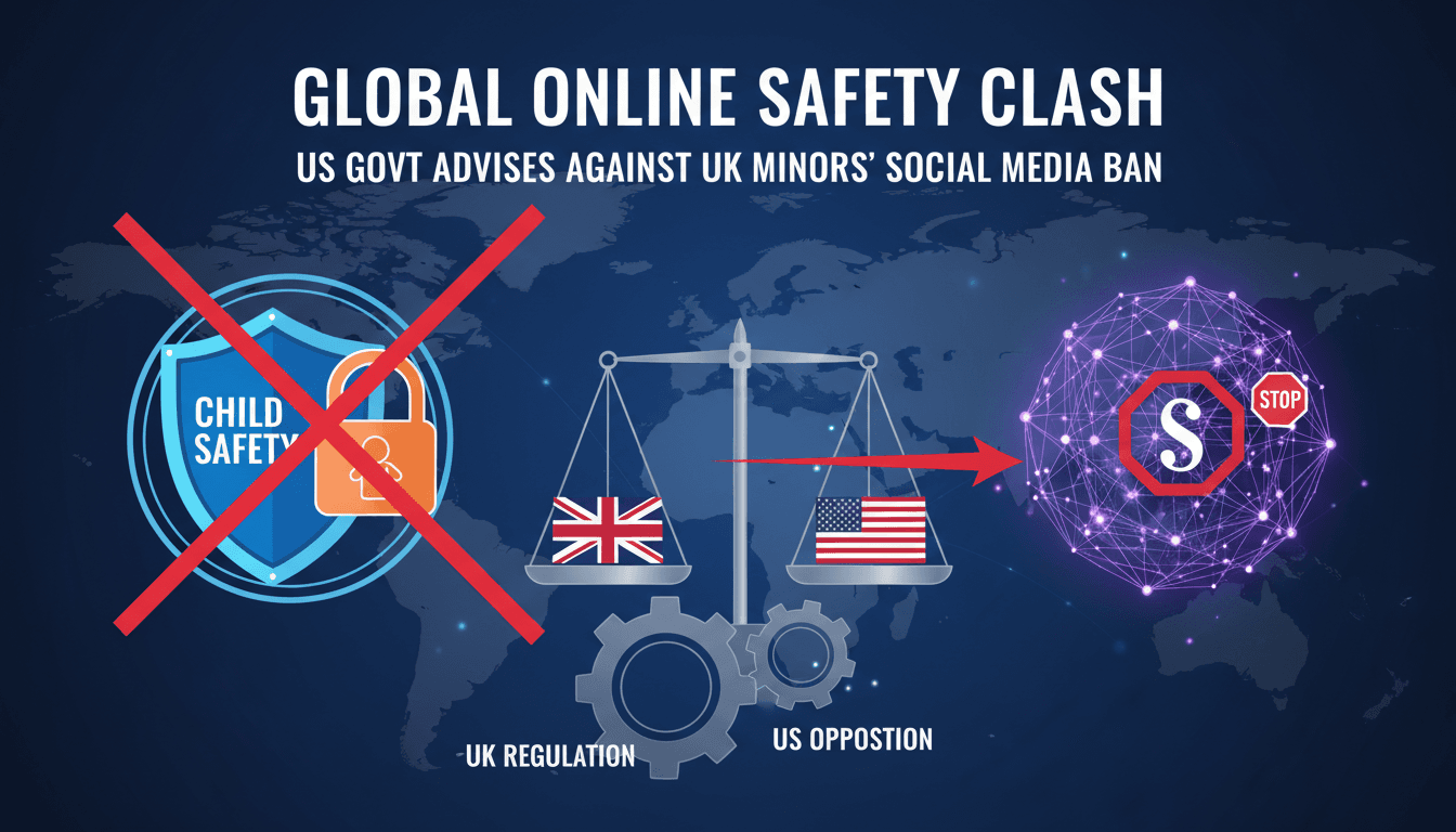 US government intervention against UK social media restrictions for minors