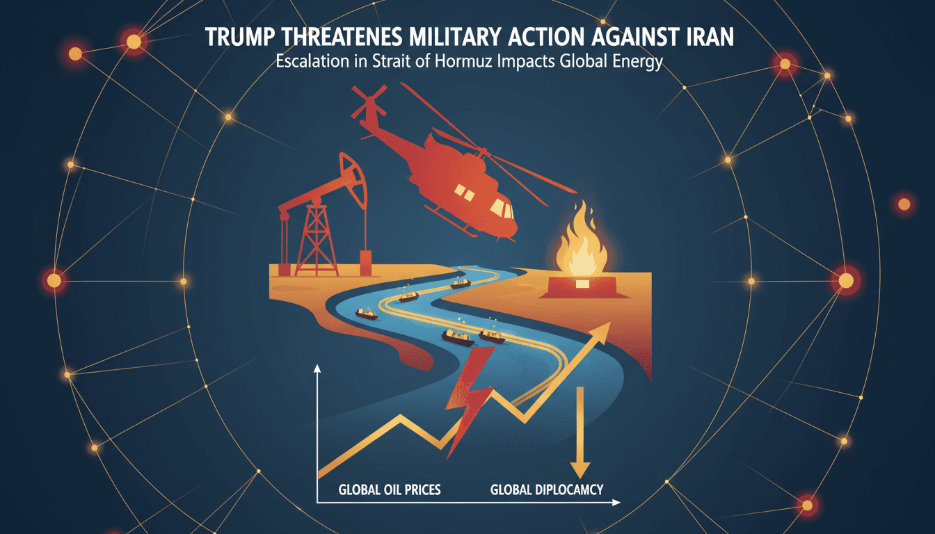 Trump Threatens Military Action Against Iran Following Helicopter Incident