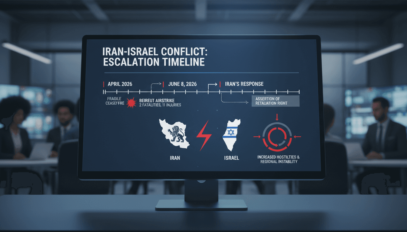 Iran Confirms Fatalities from Israeli Airstrike in Beirut