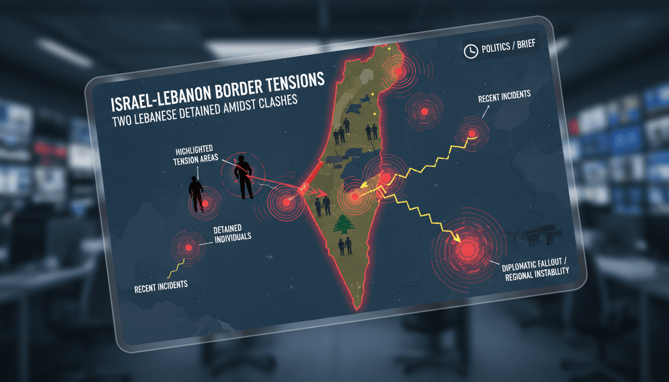 Israeli army detains Lebanese individuals at the border
