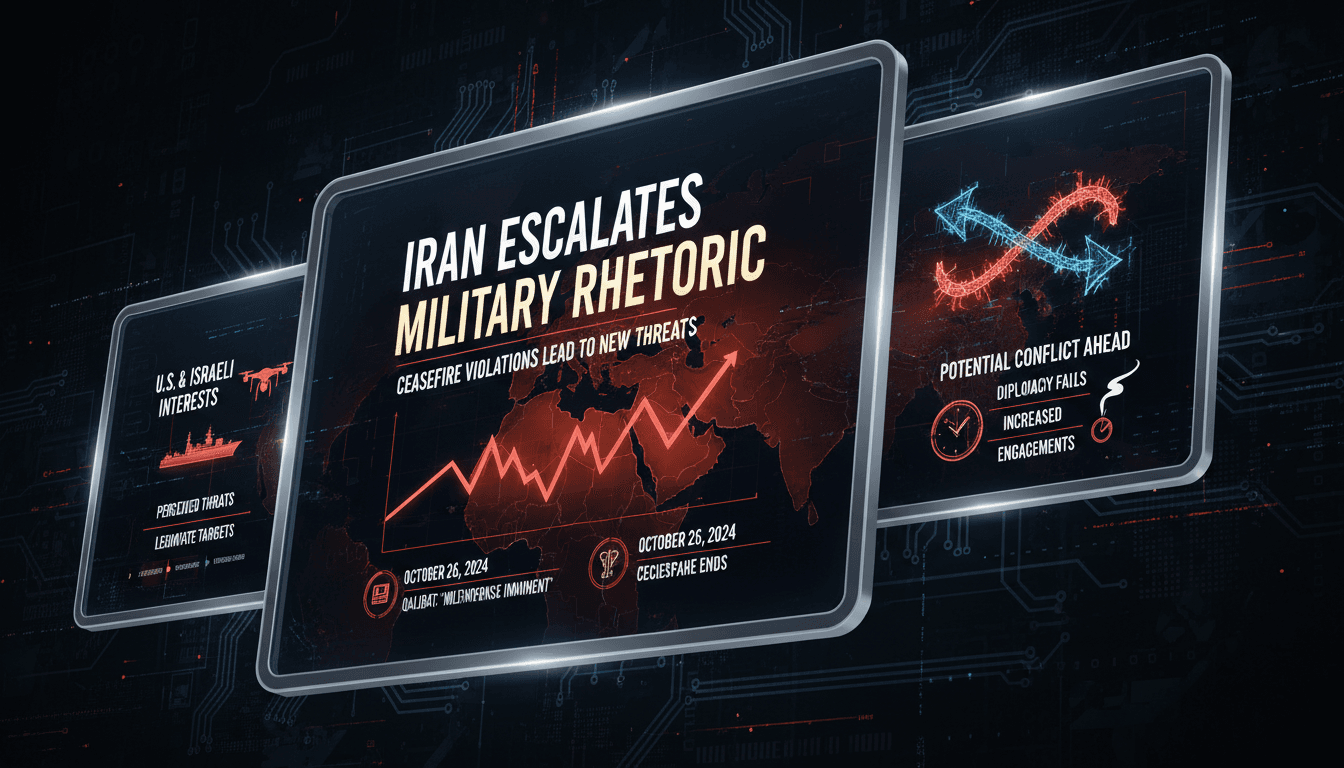 Iran escalates military rhetoric in response to ceasefire violations
