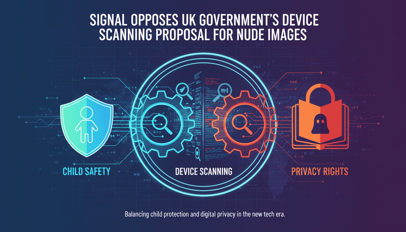 Signal Opposes UK Government's Device Scanning Proposal for Nude Images