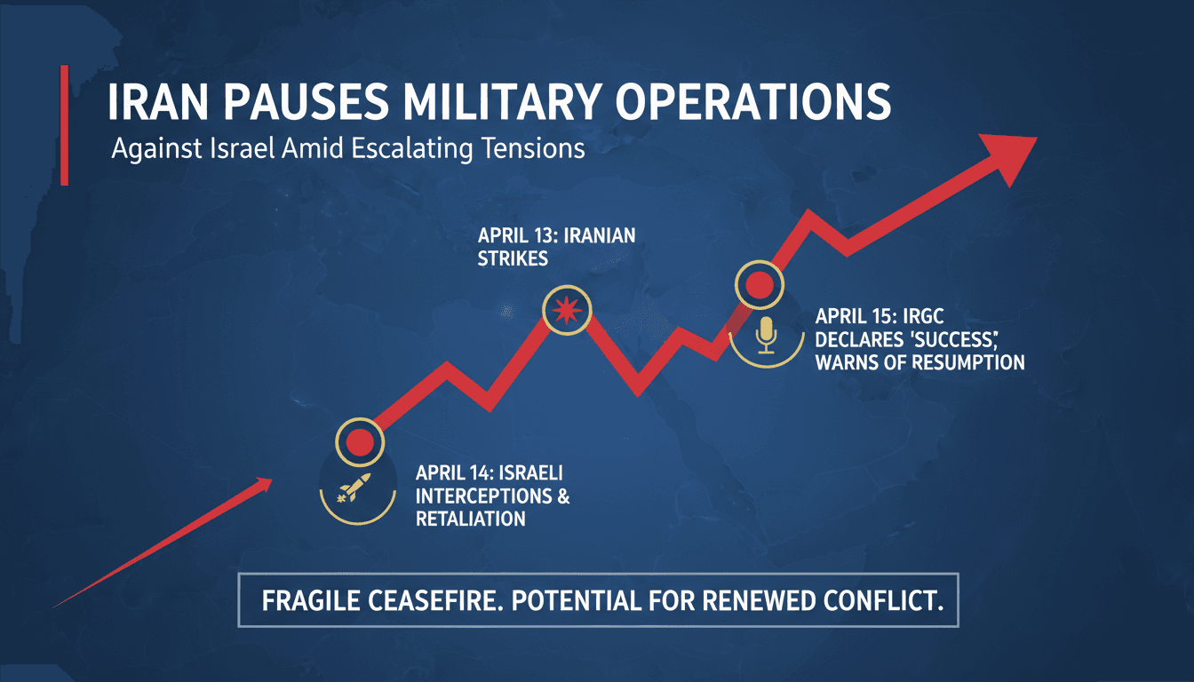 Iran Halts Military Operations Against Israel Amid Escalating Tensions