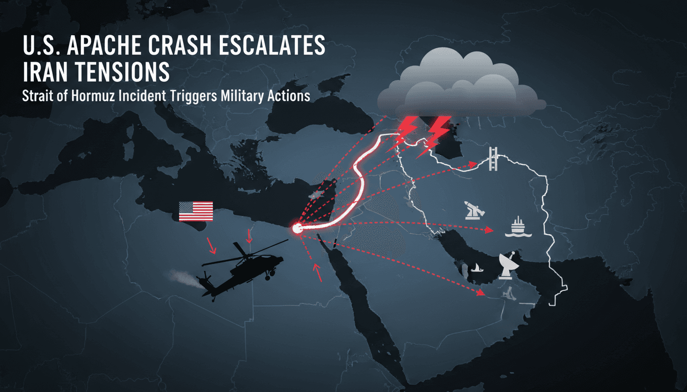 U.S. Apache helicopter crash near Strait of Hormuz escalates military tensions with Iran