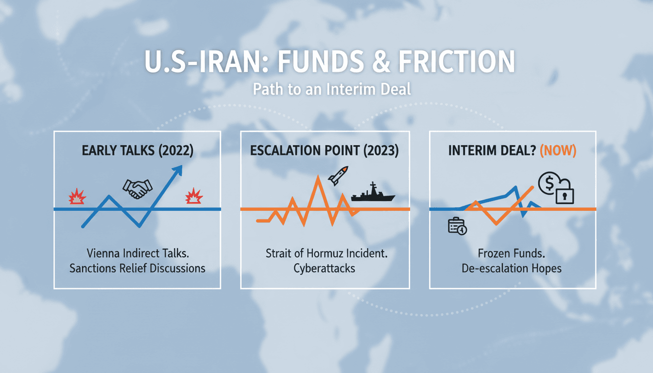 U.S. and Iran flags symbolizing diplomatic negotiations
