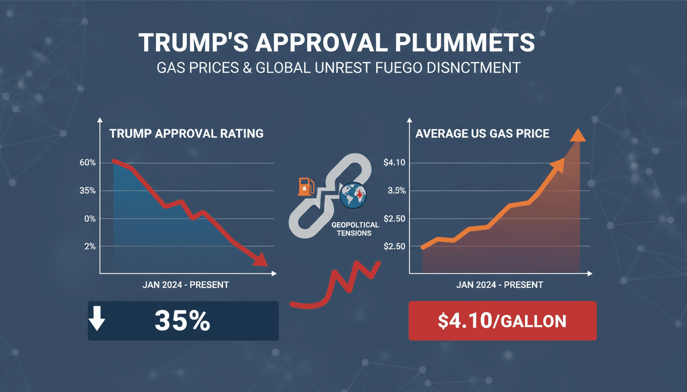 Trump's Approval Rating Declines Amid Rising Gas Prices and Geopolitical Tensions