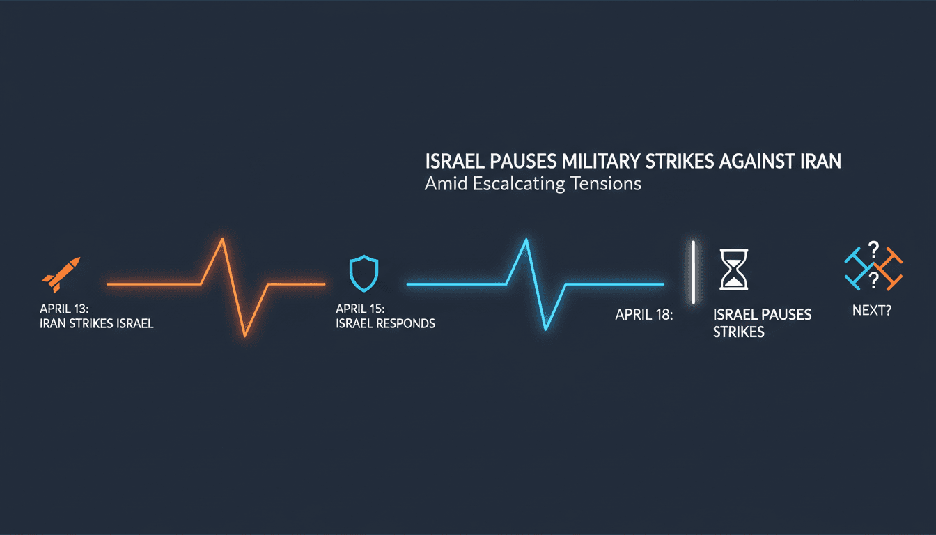 Israel pauses military strikes against Iran amid escalating tensions