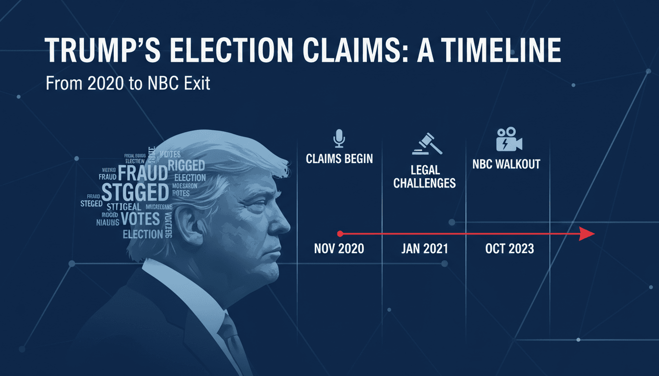 Donald Trump exits NBC interview after contentious exchange on election fraud