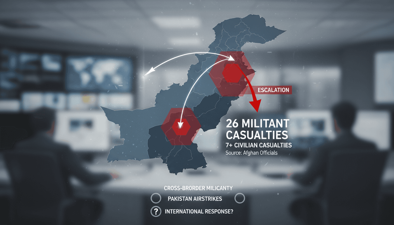 A map illustrating the locations of recent airstrikes in Afghanistan and reported casualties.