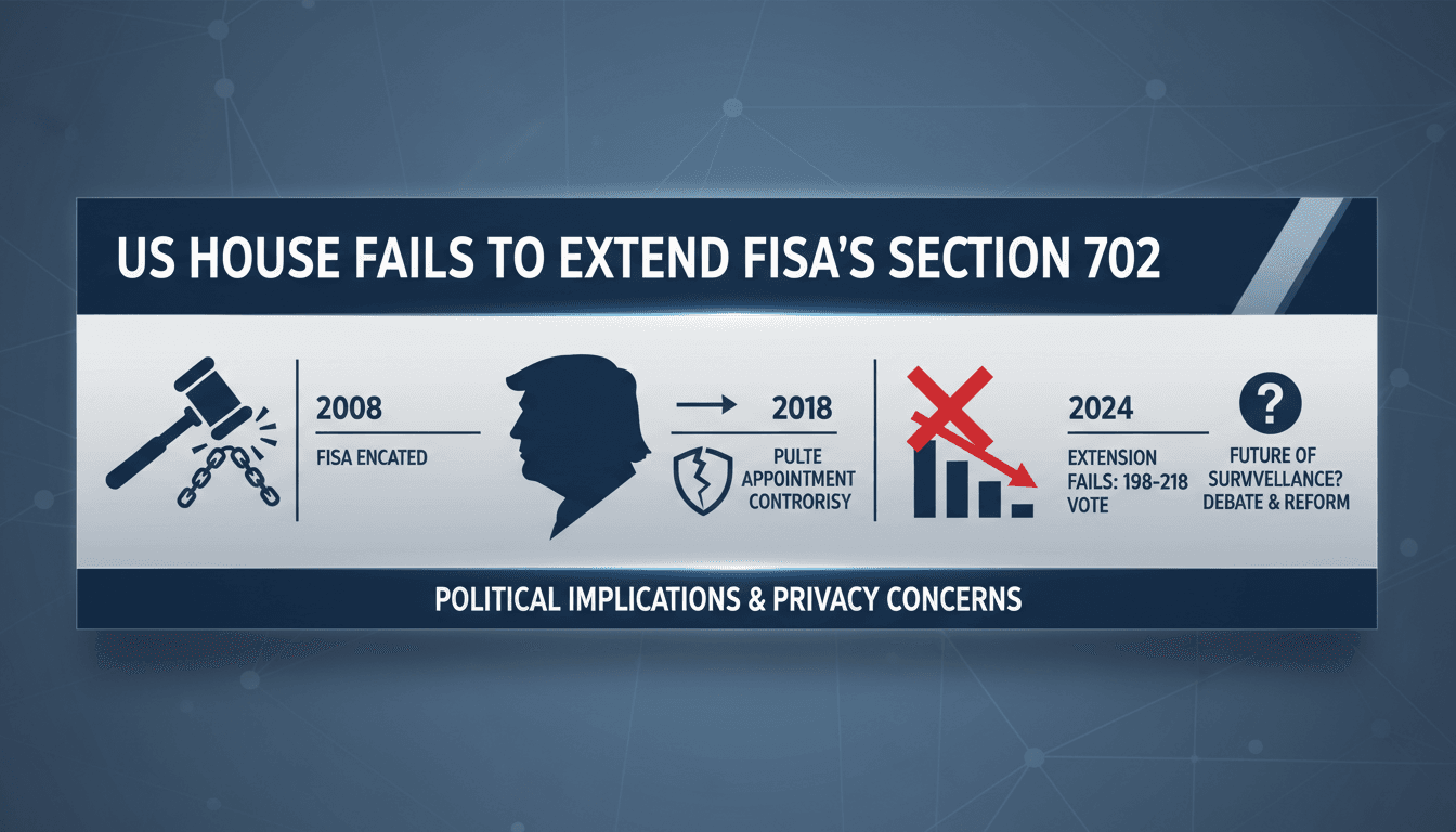 US House of Representatives voting on FISA Section 702 extension
