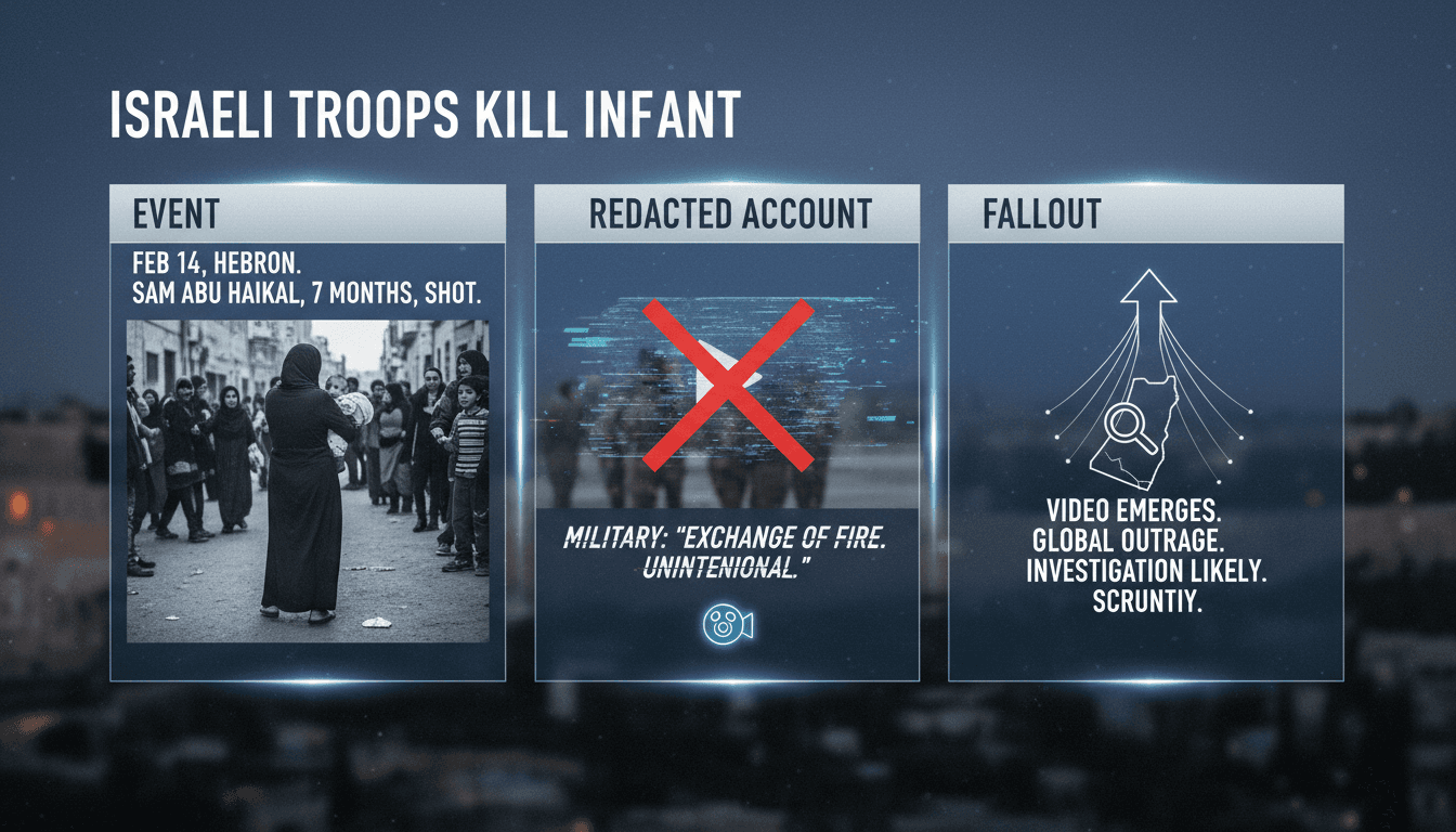 Israeli troops kill seven-month-old Sam Abu Haikal in West Bank shooting