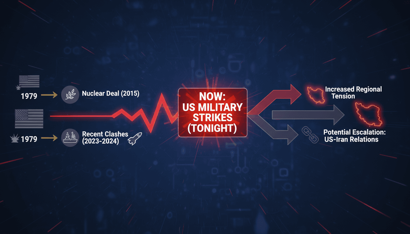 US military operations targeting Iran's key facilities