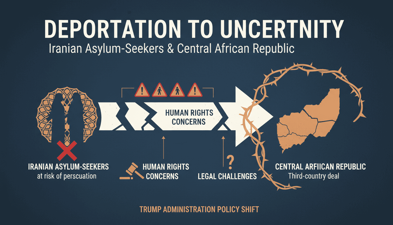 Iranian asylum-seekers facing deportation to Central African Republic