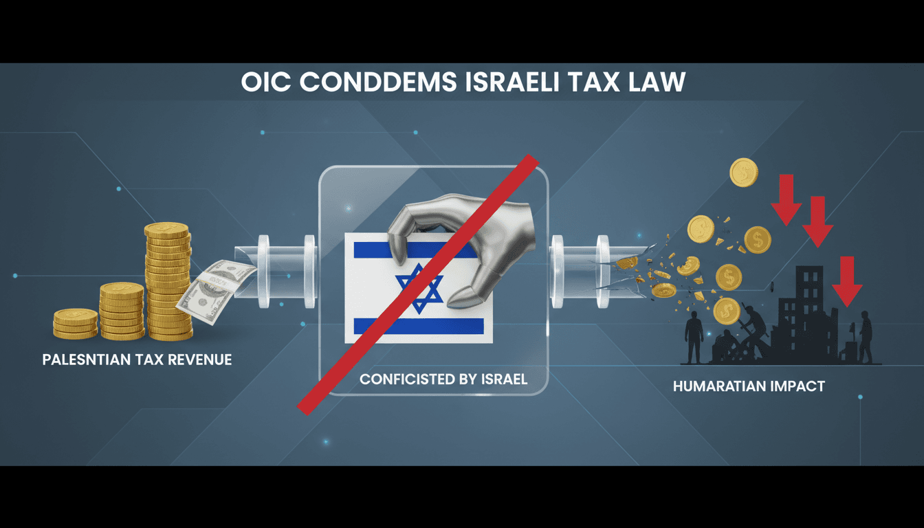 OIC Condemns Israel's Law on Palestinian Tax Revenue Confiscation