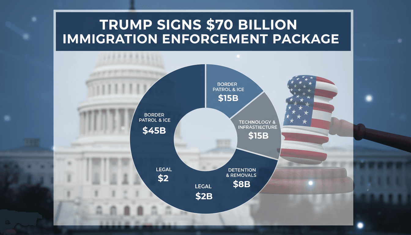 Trump signs $70 billion immigration enforcement package into law