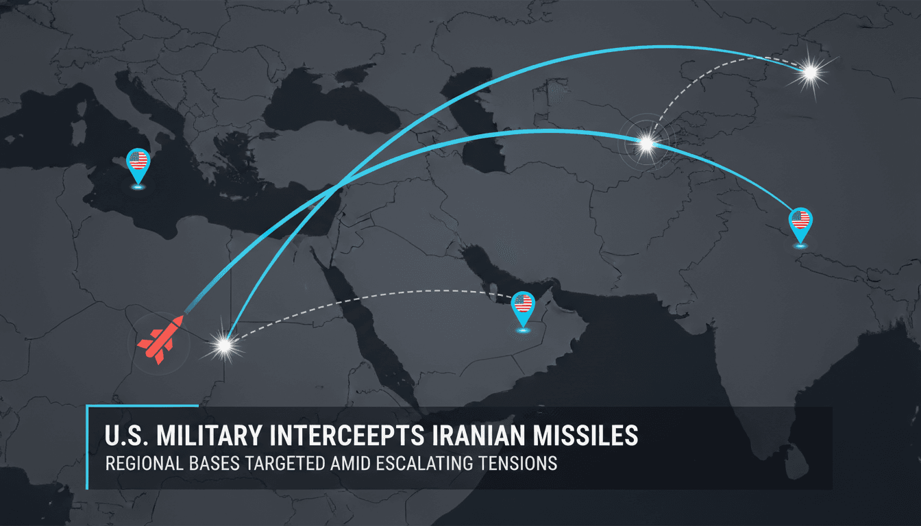 U.S. military missile defense system intercepting threats