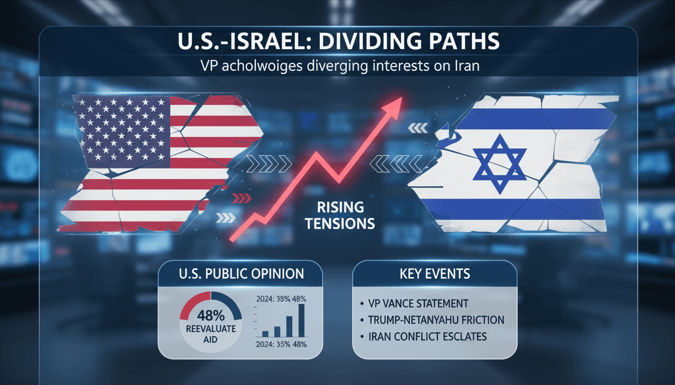 U.S. Vice President acknowledges diverging interests with Israel on Iran