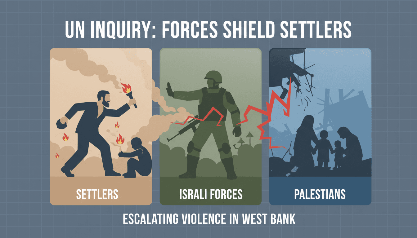 UN Inquiry Reveals Israeli Forces Protecting Settlers During Attacks on Palestinians