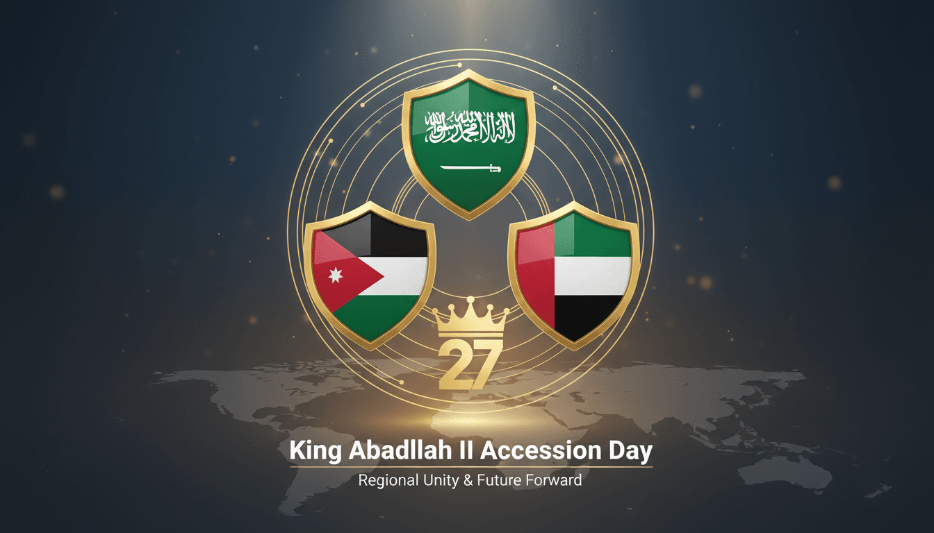 Regional Leaders Congratulate King Abdullah II on 27th Accession Day