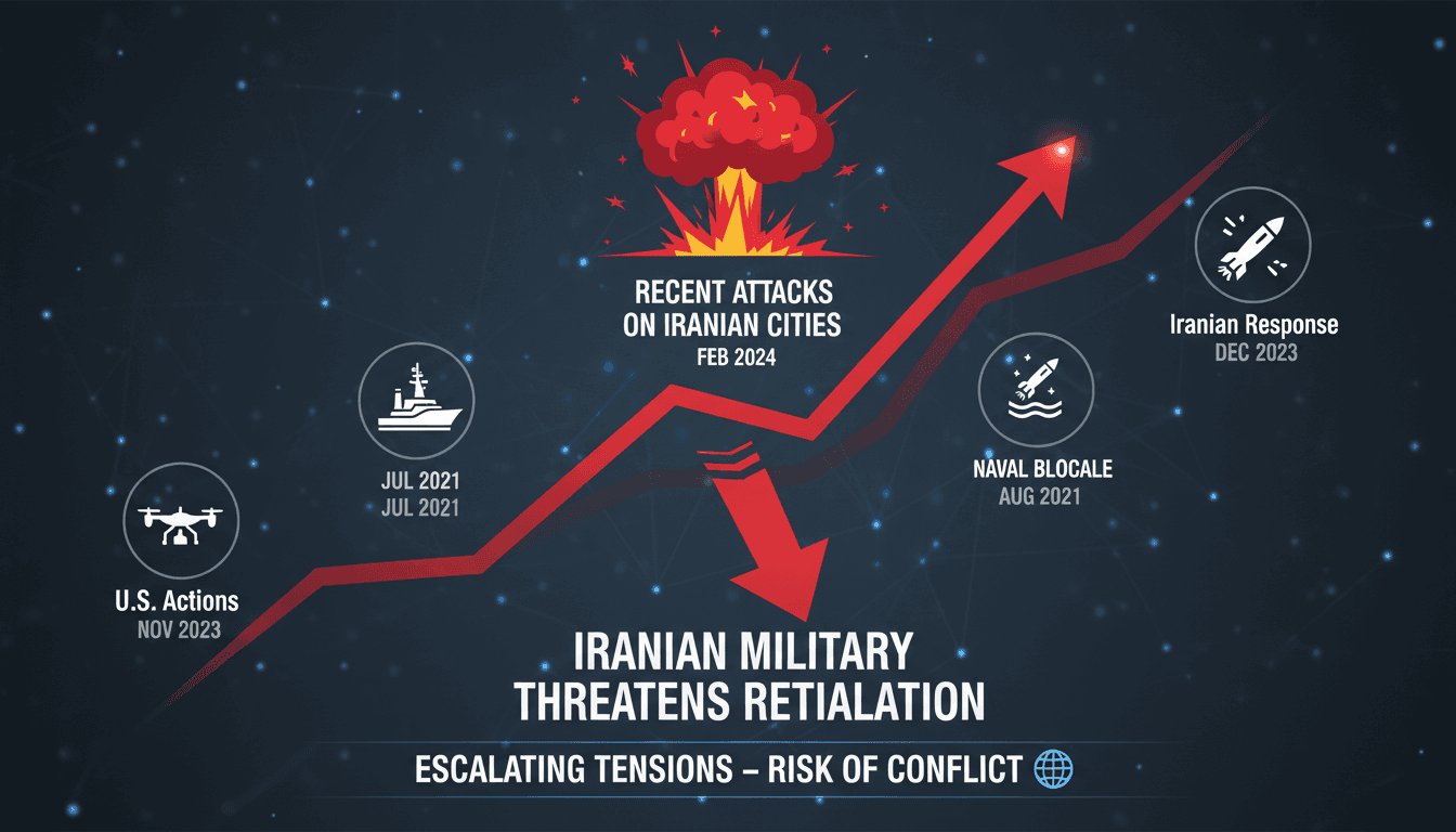 Iranian military threatens retaliation against U.S. following attacks on Iranian cities