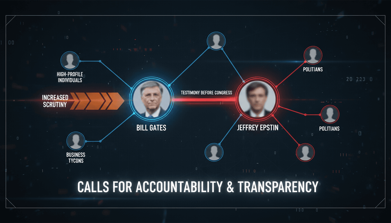 Bill Gates testifies before Congress about ties to Jeffrey Epstein