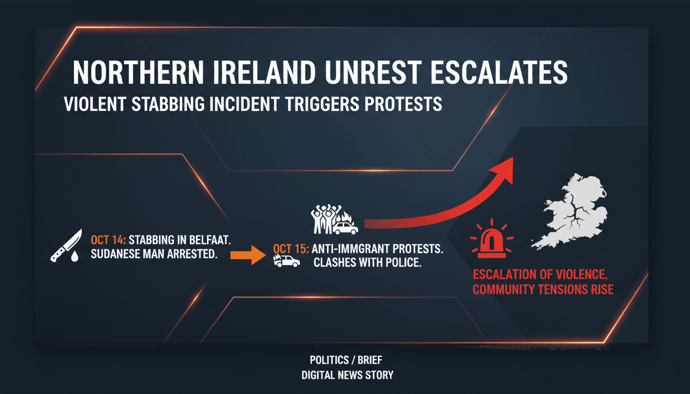 Northern Ireland unrest escalates following violent stabbing incident