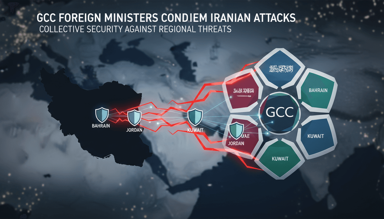 GCC Foreign Ministers Condemn Iranian Attacks on Bahrain Kuwait and Jordan