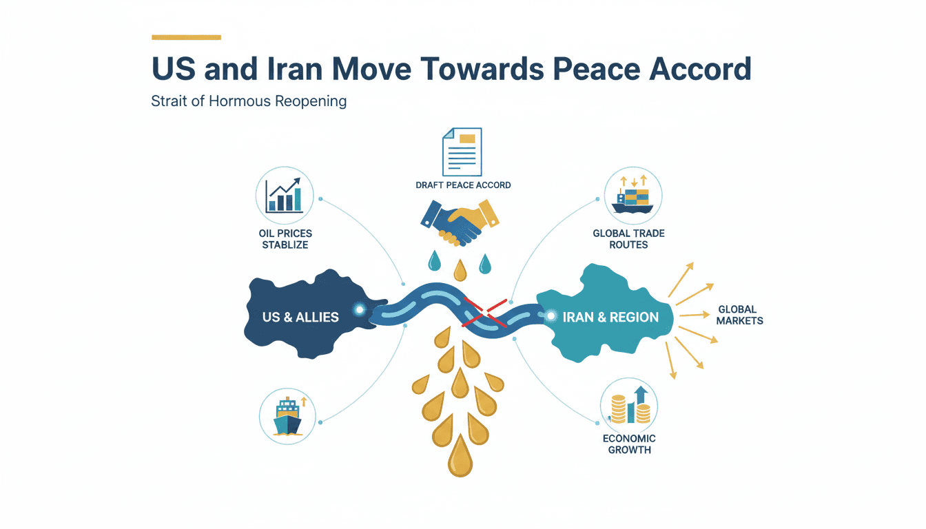 US and Iran Move Towards Peace Accord with Draft Agreement for Strait of Hormuz Reopening