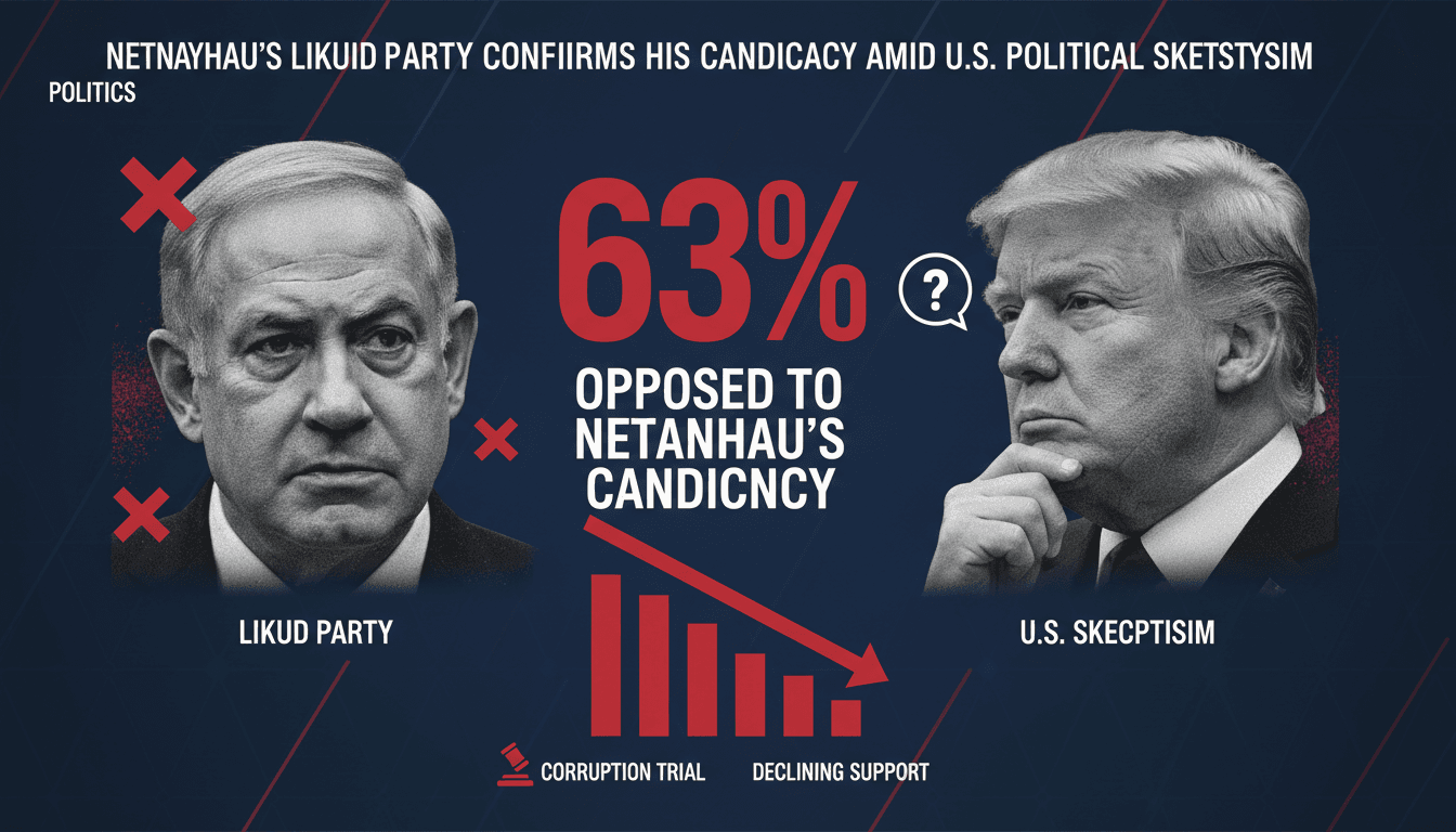 Netanyahu's Likud Party Confirms His Candidacy Amid U.S. Political Skepticism