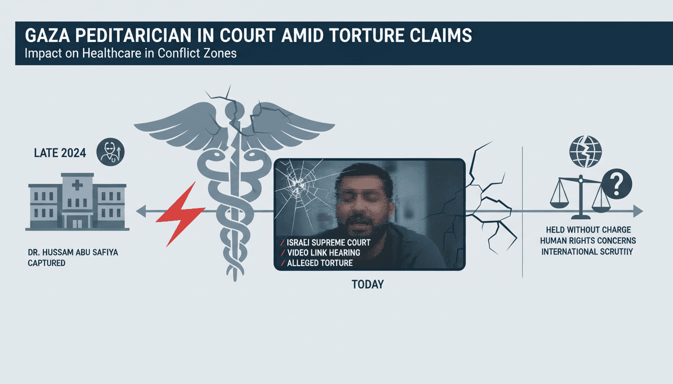 Gaza pediatrician Hussam Abu Safiya appears in Israeli court amid allegations of torture