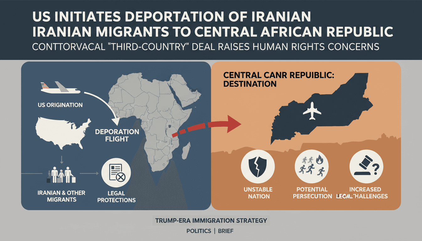 US initiates deportation of Iranian migrants to Central African Republic
