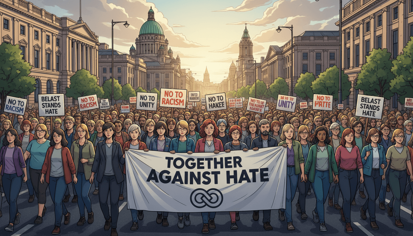 Thousands Rally in Belfast Against Racism Following Violent Unrest