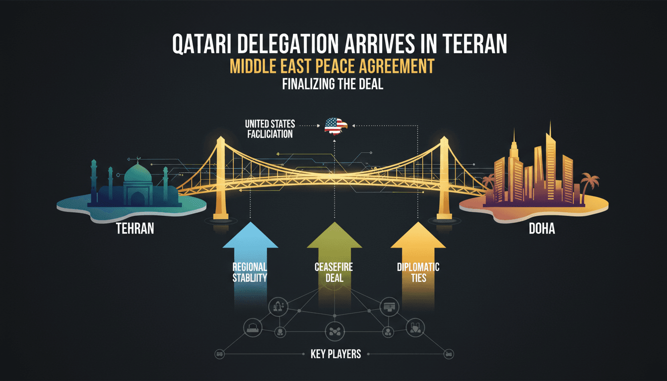 Qatari delegation meeting in Tehran for Middle East peace negotiations
