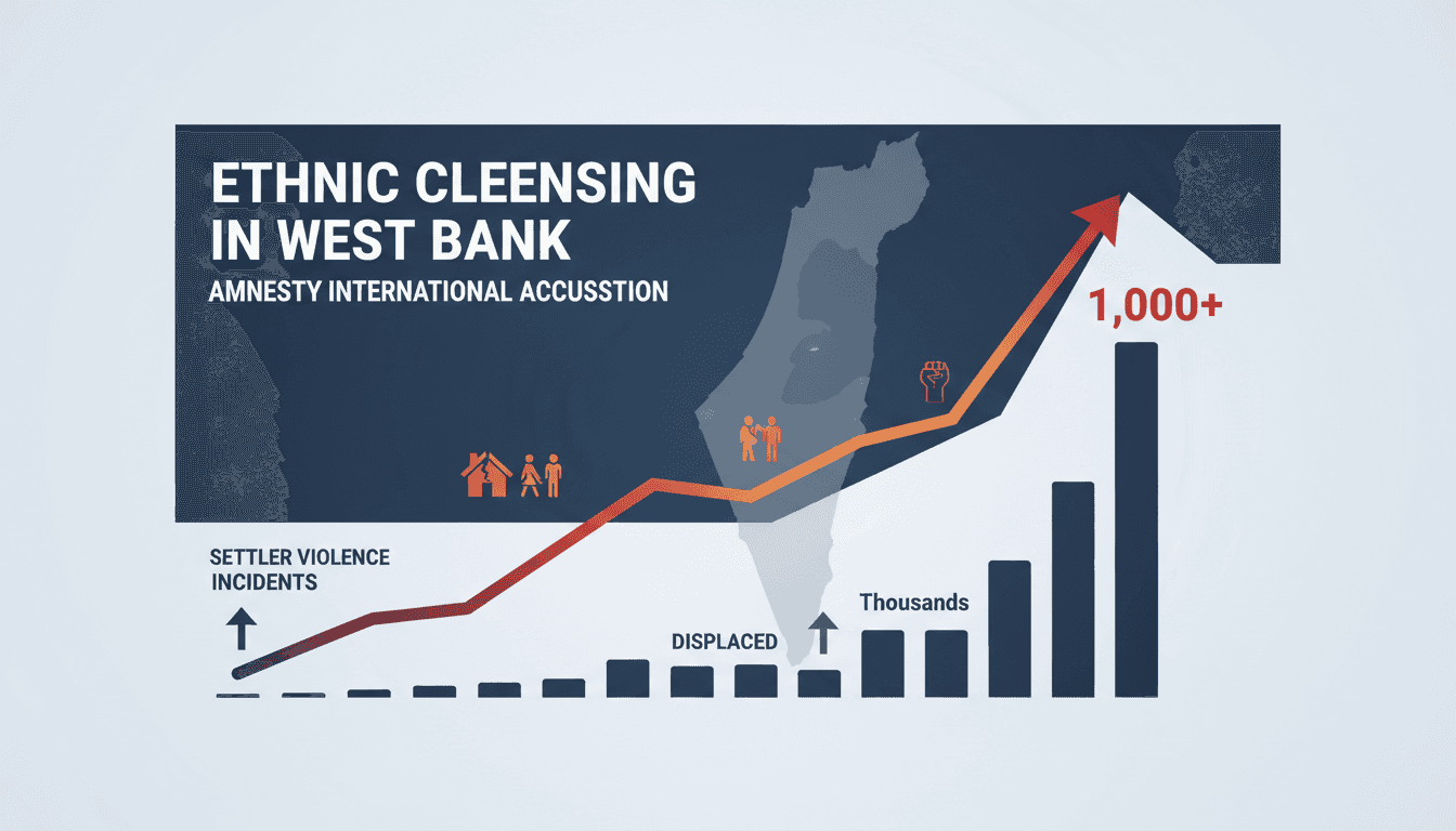 Amnesty International Accuses Israel of Ethnic Cleansing in West Bank