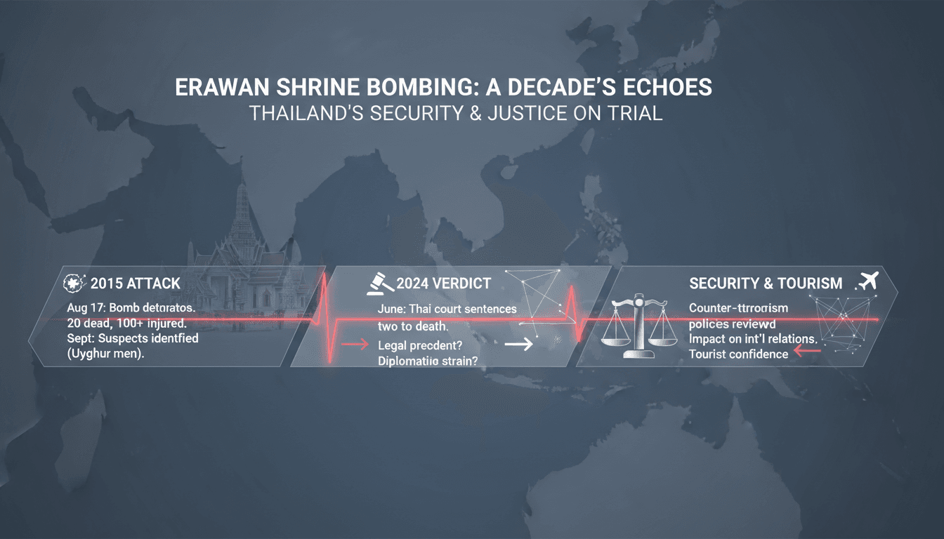 Thai court sentences two Uyghur men to death for 2015 Erawan Shrine bombing