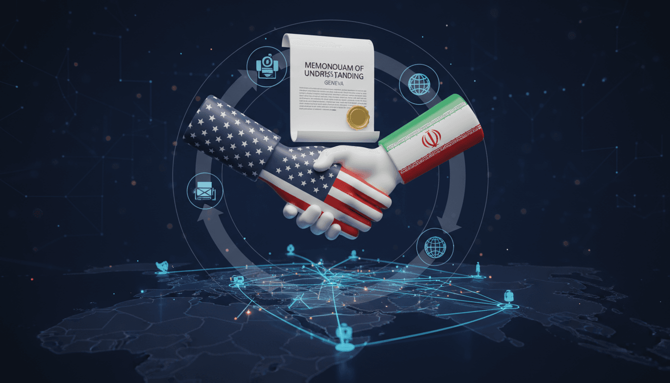 U.S. and Iran flags symbolizing diplomatic negotiations in Geneva