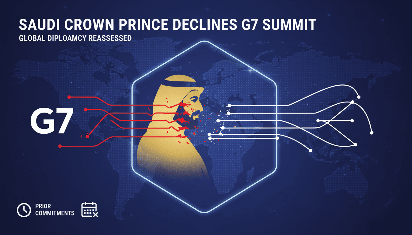 Saudi Crown Prince Mohammed bin Salman at a diplomatic event