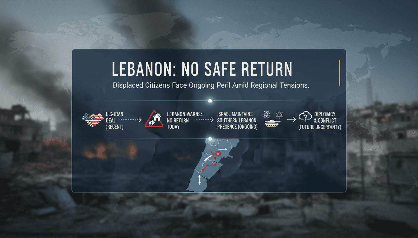 Map showing military presence and conflict zones in Lebanon