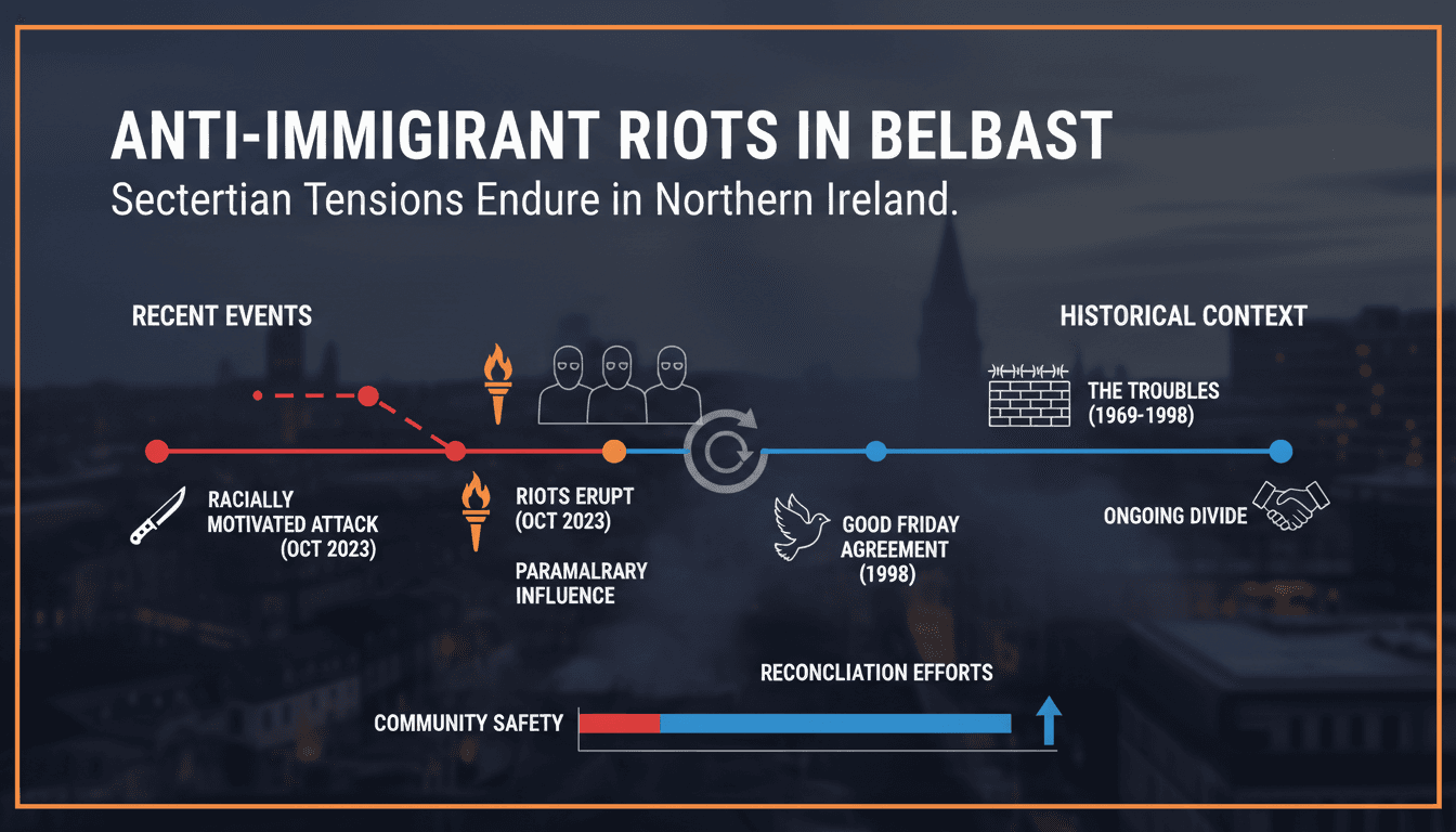 Anti-immigrant riots in Belfast expose enduring sectarian tensions in Northern Ireland