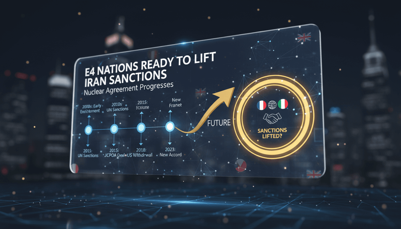 Diplomatic meeting between E4 nations and Iran regarding nuclear agreement