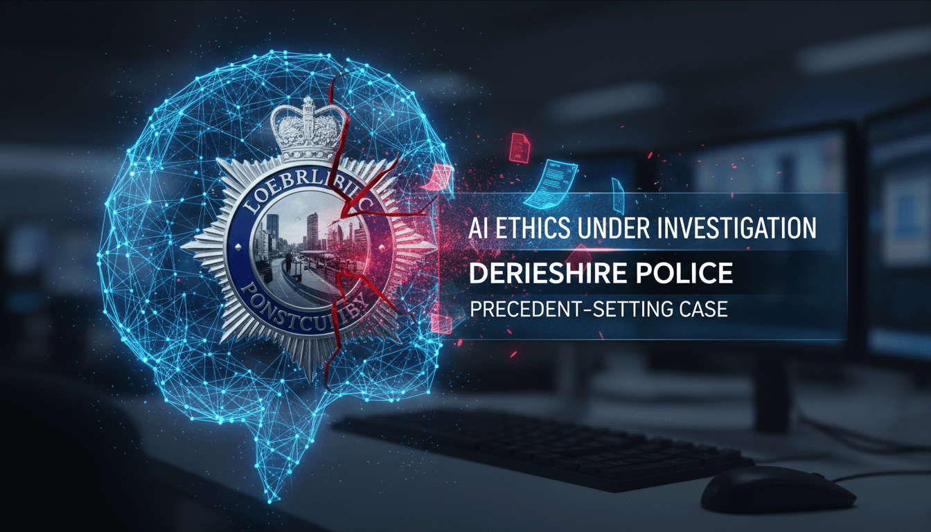 Derbyshire police officer investigated for using AI to fabricate evidence