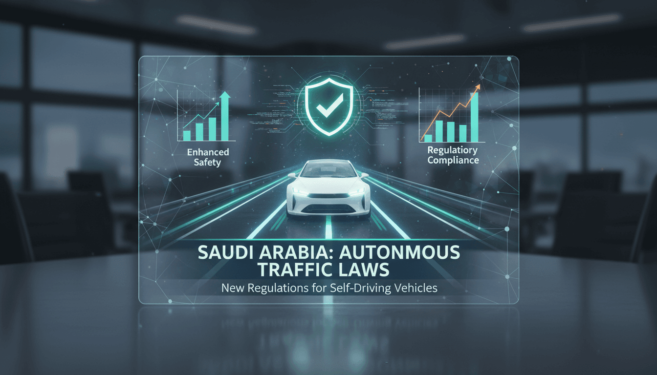 Saudi Arabia implements new traffic regulations for self-driving vehicles